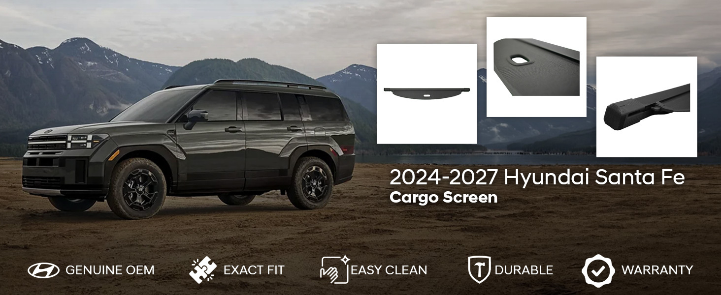 2024-2027 Hyundai Santa Fe Cargo Screen