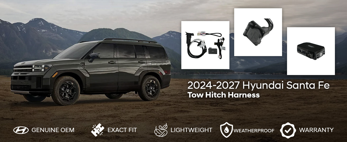 2024-2027 Hyundai Santa Fe Tow Hitch Harness 2024-2027 Hyundai Santa Fe Tow Hitch Harness
