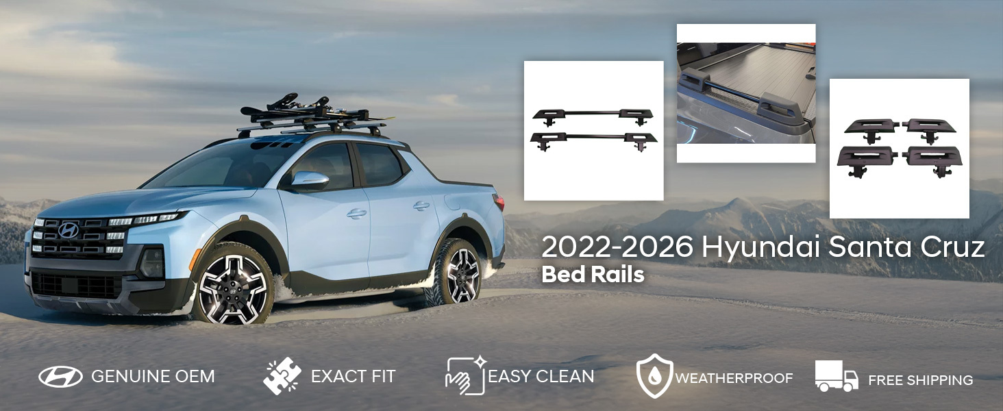 2022-2026 Hyundai Santa Cruz Bed Rails