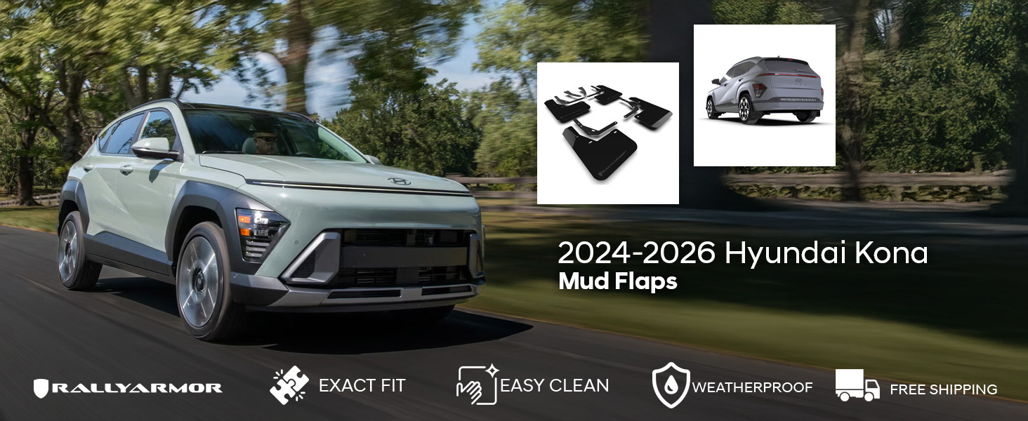 2024-2026 Hyundai Kona/Kona EV RallyArmor Mud Flaps