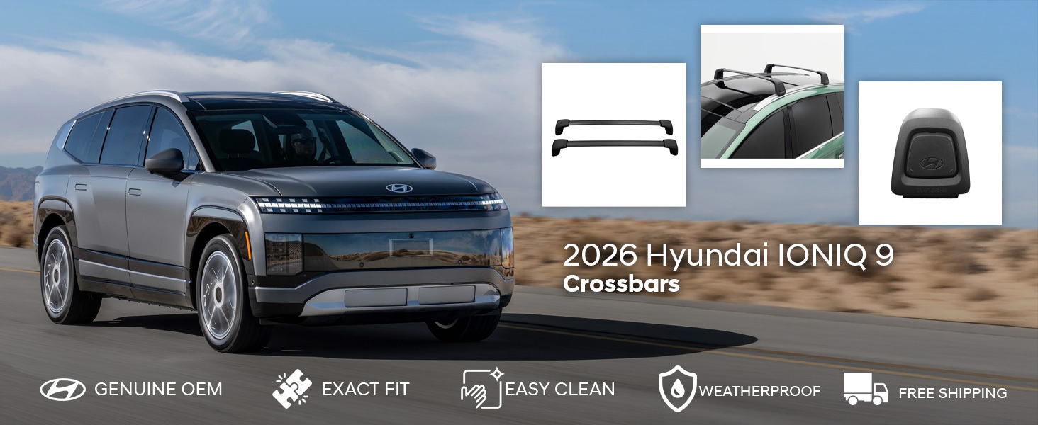 2026 Hyundai IONIQ 9 Crossbars 2026 Hyundai IONIQ 9 Crossbars