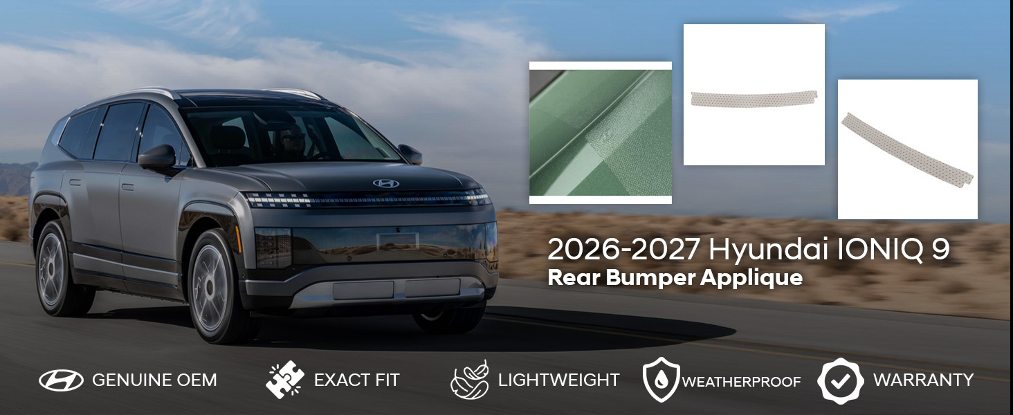 2026-2027 Hyundai IONIQ 9 Rear Bumper Applique