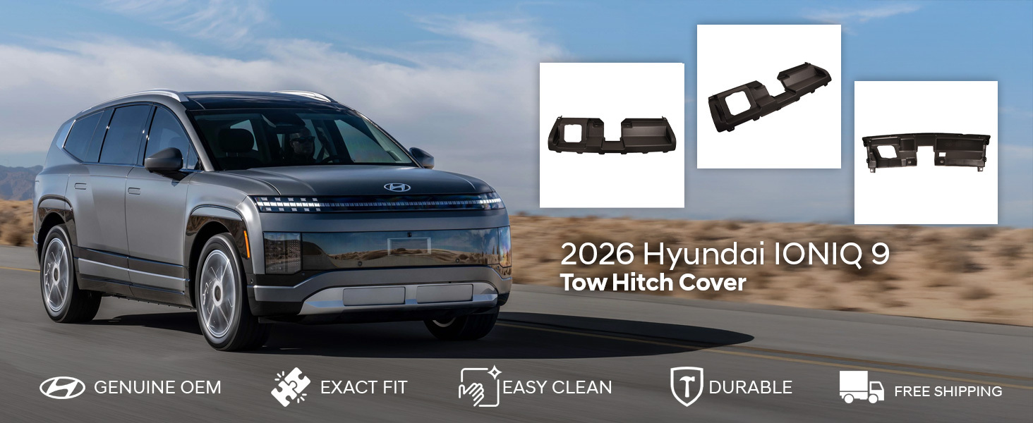 2026 Hyundai IONIQ 9 Tow Hitch Cover - Non-Calligraphy