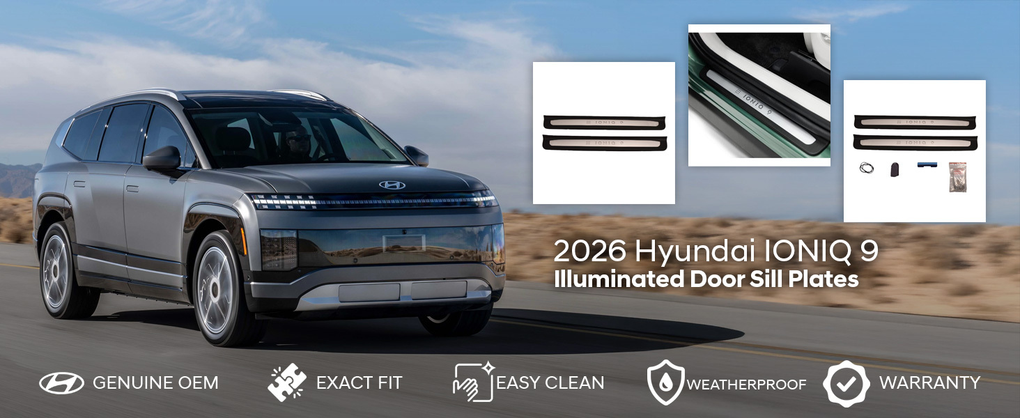 2026 Hyundai IONIQ 9 Illuminated Door Sill Plates