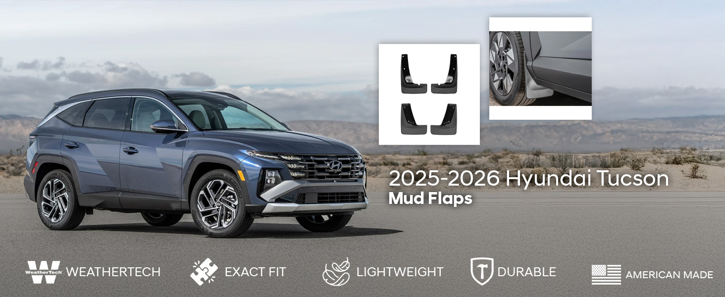 2025-2026 Hyundai Tucson WeatherTech Mud Flaps
