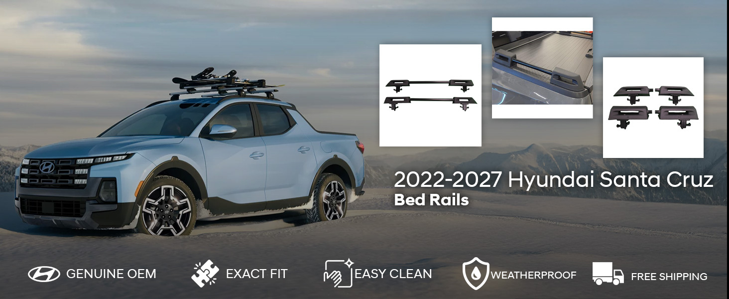 2022-2027 Hyundai Santa Cruz Bed Rails