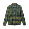 BRIXTON Bowery Stretch Water Resistant Flannel Olive Surplus/Spruce Black