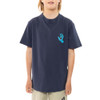 SANTA CRUZ Screaming Hand Boys Tee Navy