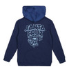 SANTA CRUZ Inherit Stacked Strip Boys Hoody Dark Blue Tie Dye