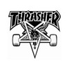 THRASHER Skate Goat Sticker Lagre 22cm