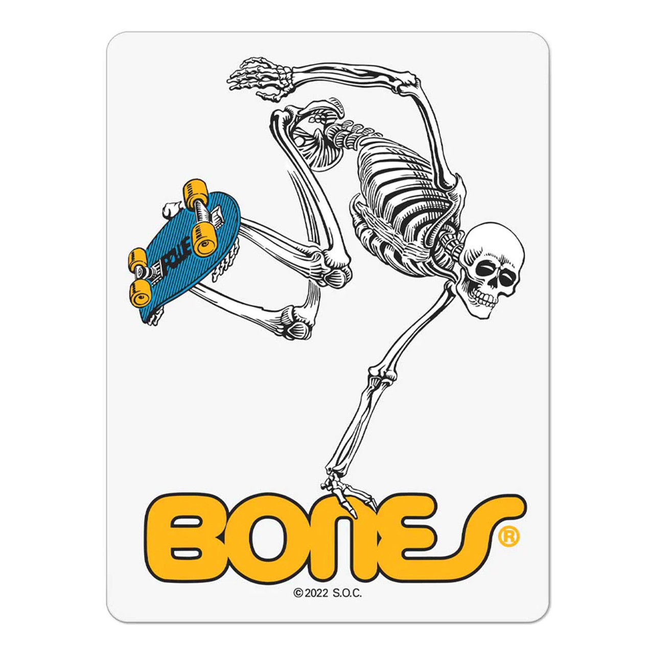 POWELL PERALTA Skate Skeleton Sticker 12cm