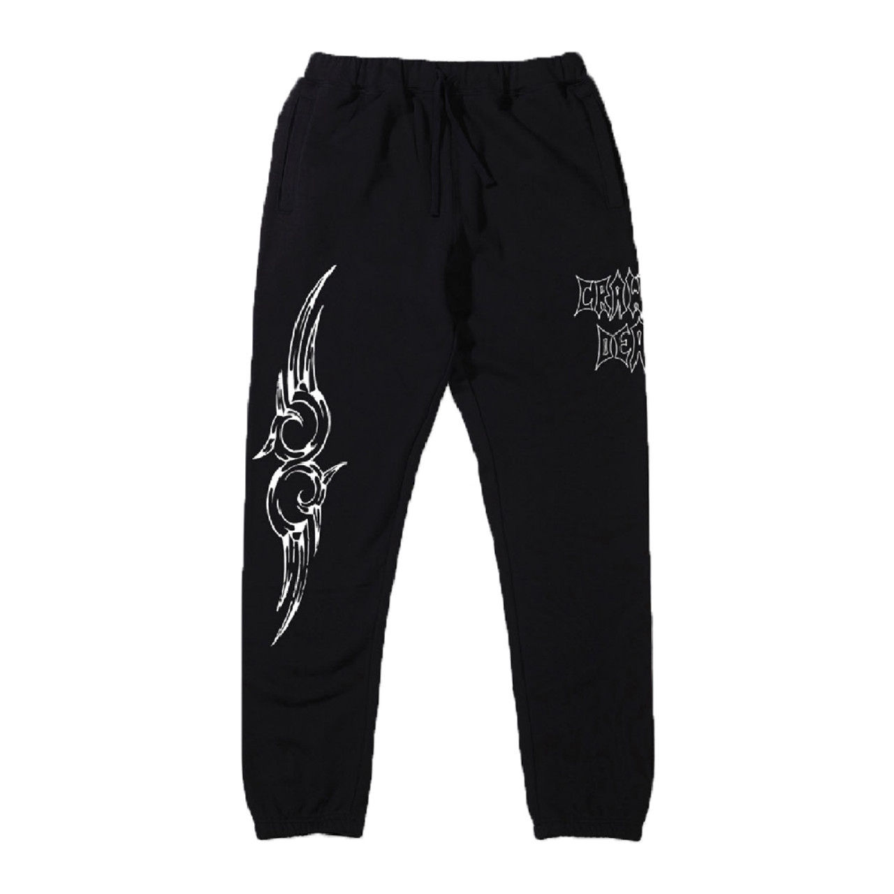 CRAWLING DEATH X CHRISTINA PEREIRA Fleece Sweatpants Black