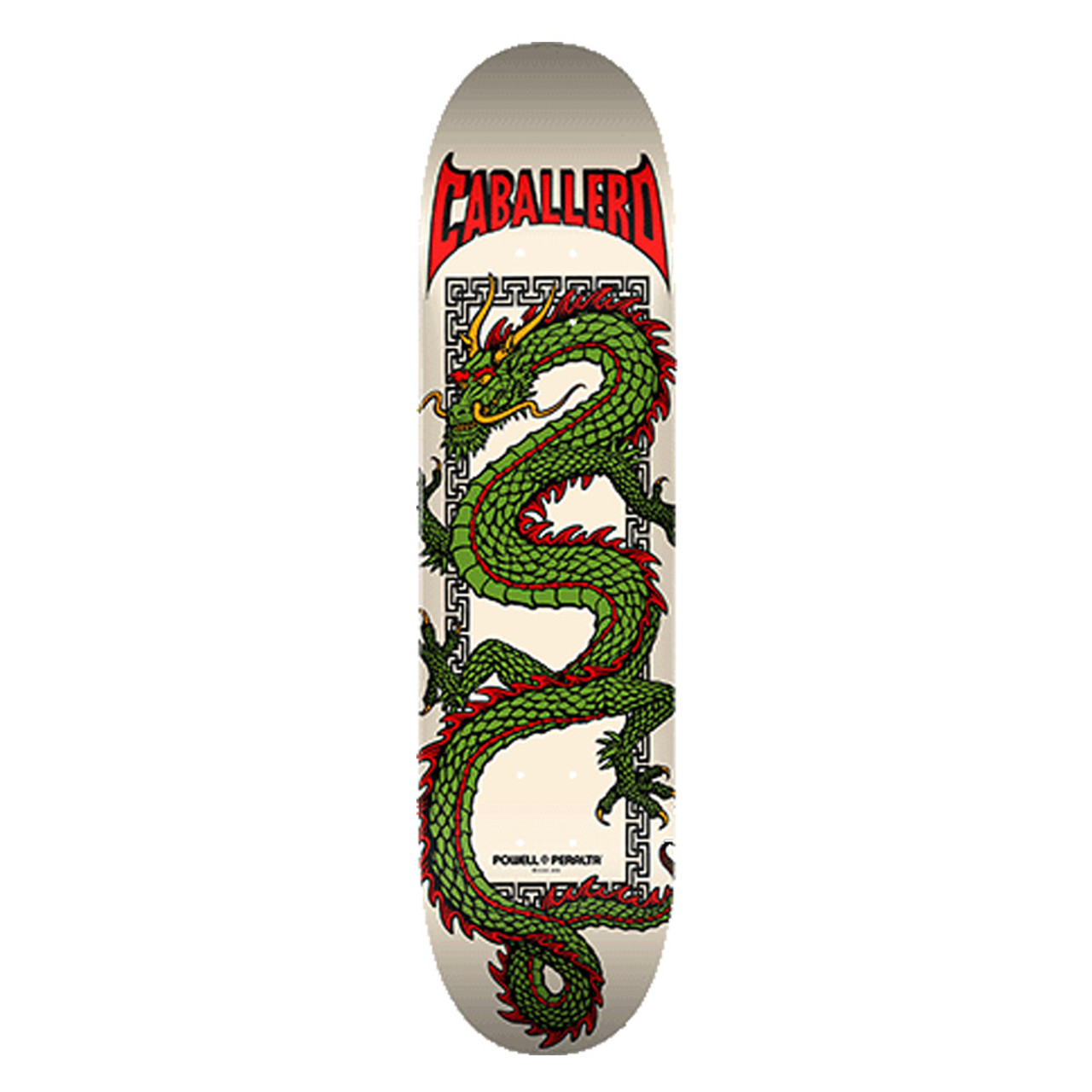 POWELL PERALTA Cab Chinese Dragon Ivory Skateboard Deck 7.5