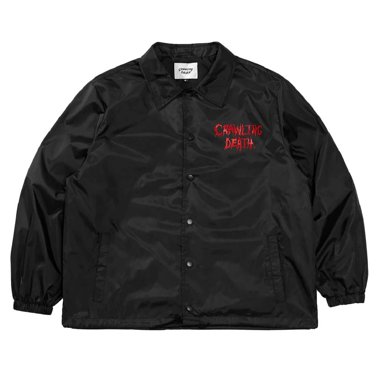 CRAWLING DEATH Cannibal Logo Coaches Jacket Black