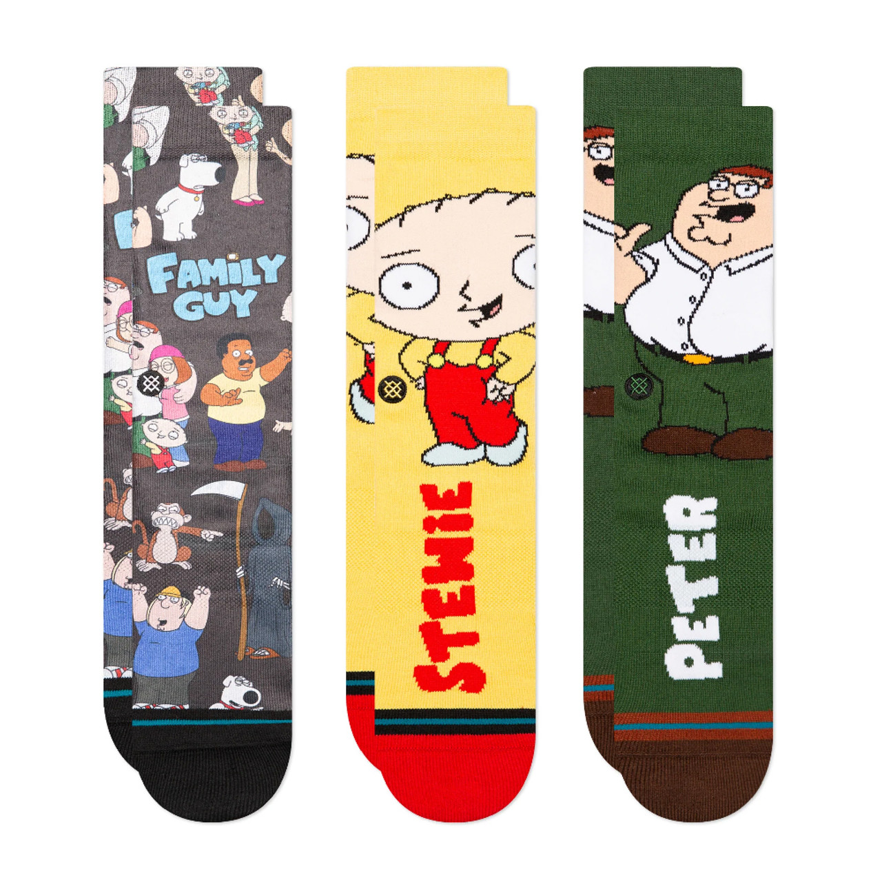 STANCE X FAMILY GUY Family Values Socks 3 Pack Multi