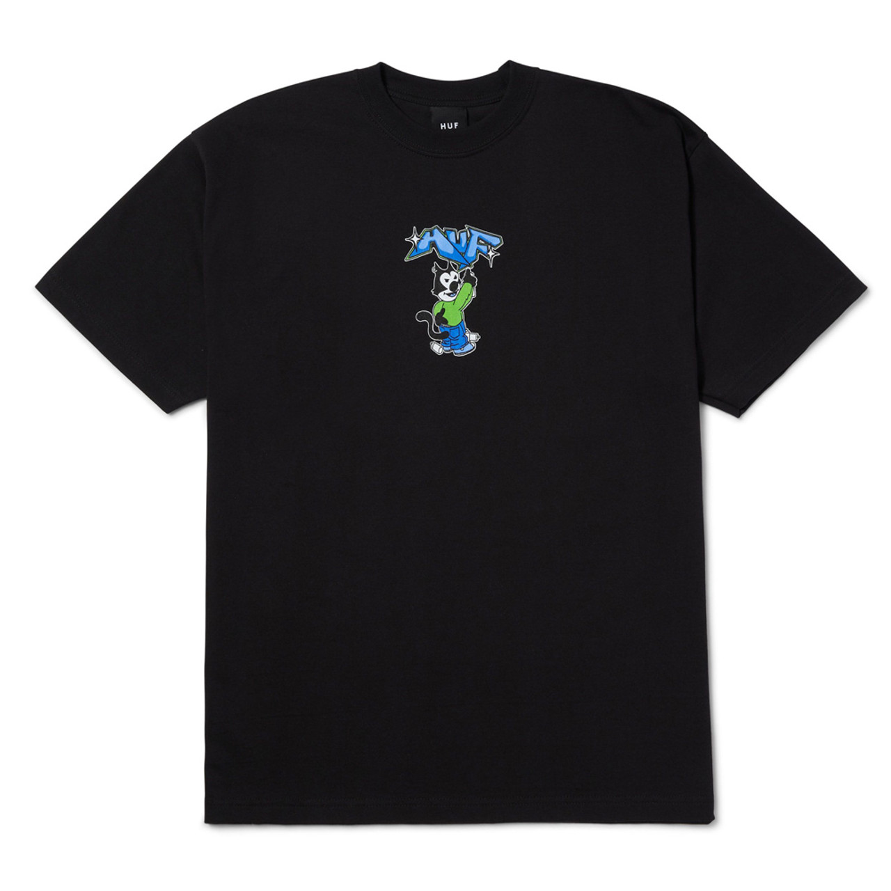 HUF Bad Cat Tee Black