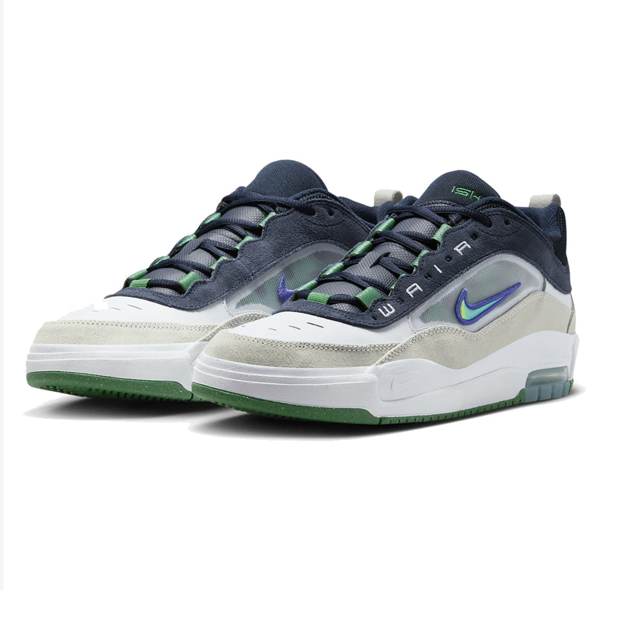 NIKE SB Air Max Ishod Shoes White/Persian Violet-Obsidian