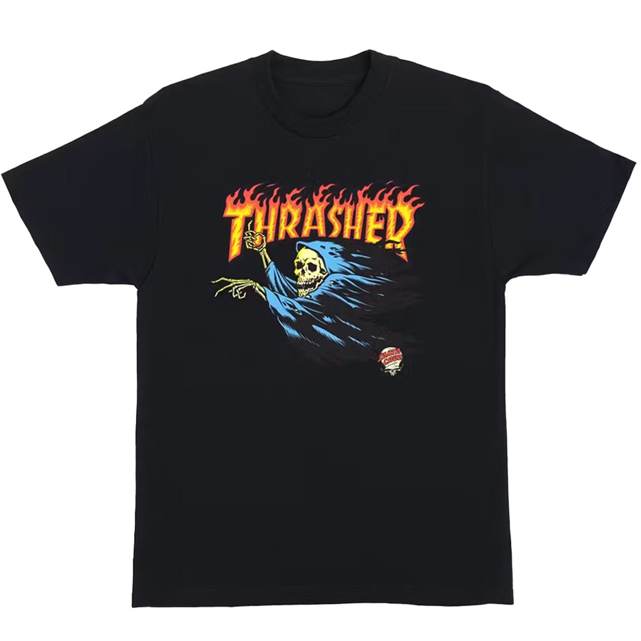 SANTA CRUZ x THRASHER OBrien Reaper Tee Black