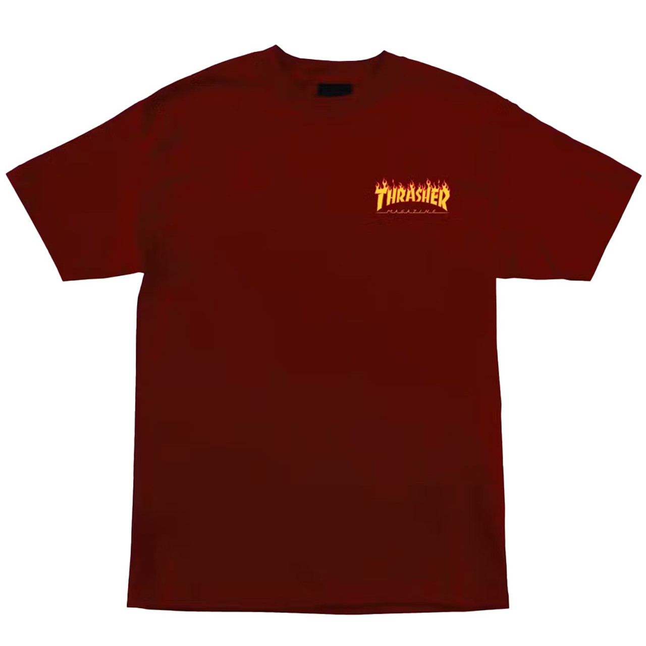 SANTA CRUZ x THRASHER Flame Dot Tee Burgundy