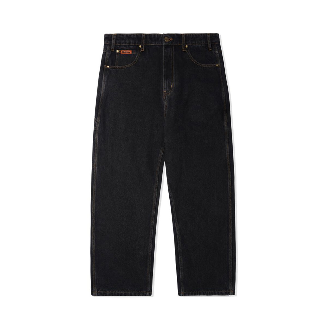 BUTTER GOODS Relaxed Denim Jeans Washed Black