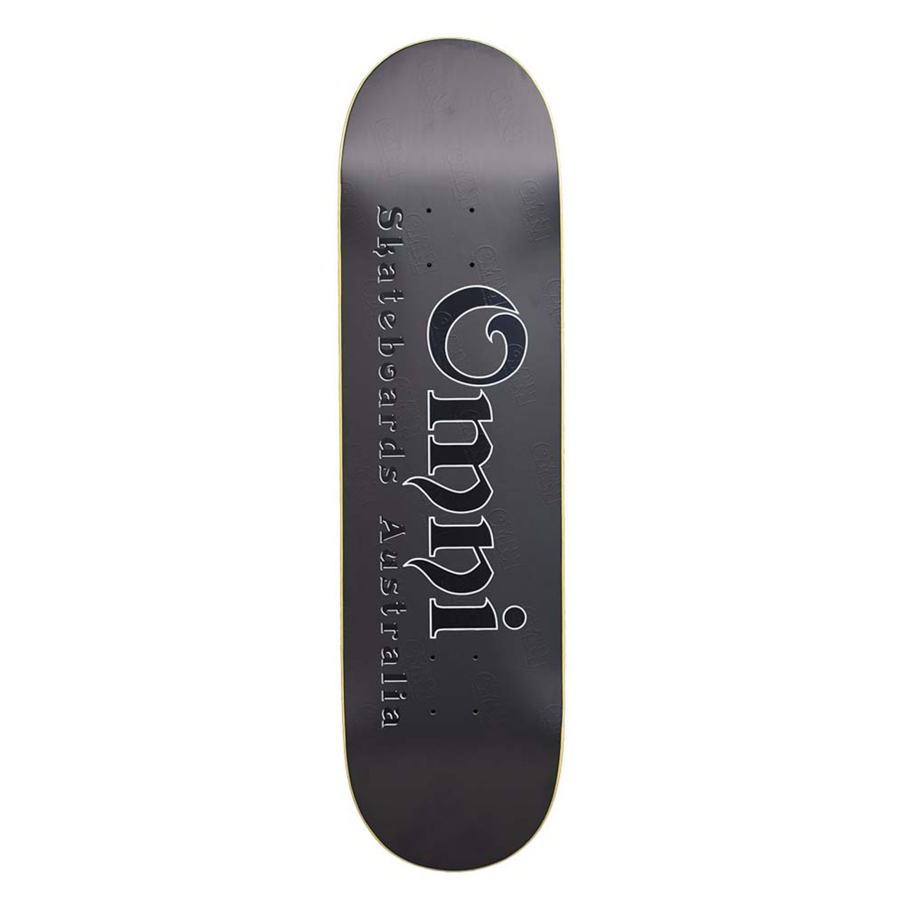 OMNI Script Graphic Black Skateboard Deck 8.625
