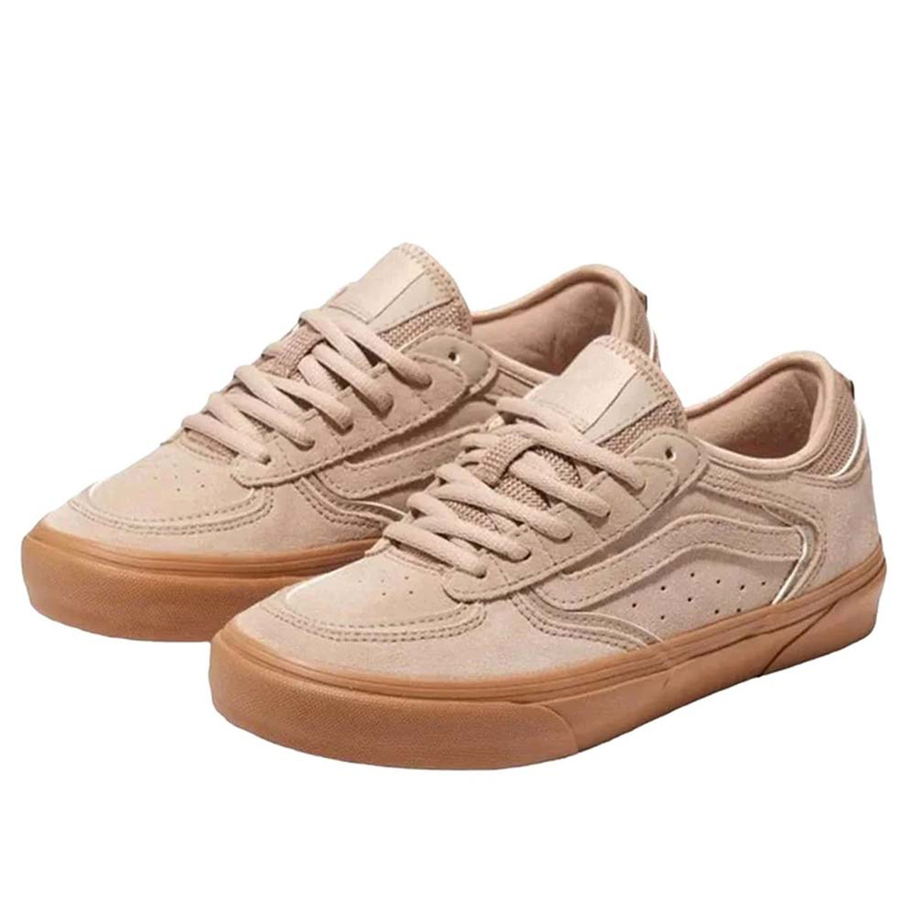 VANS Skate Rowley Suede Shoes Tan/Gum