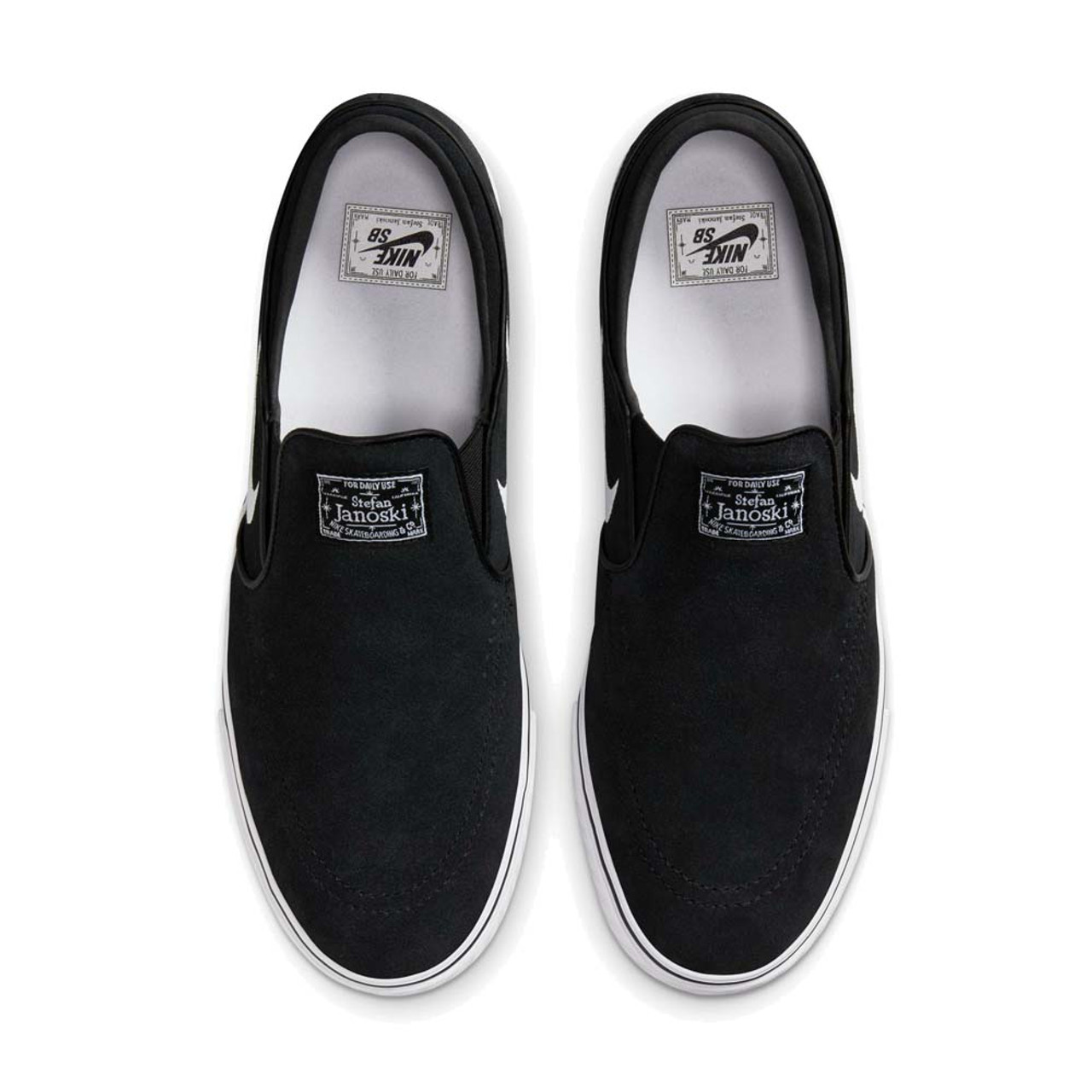 NIKE SB Janoski+ Slip Shoes Black/White-Black