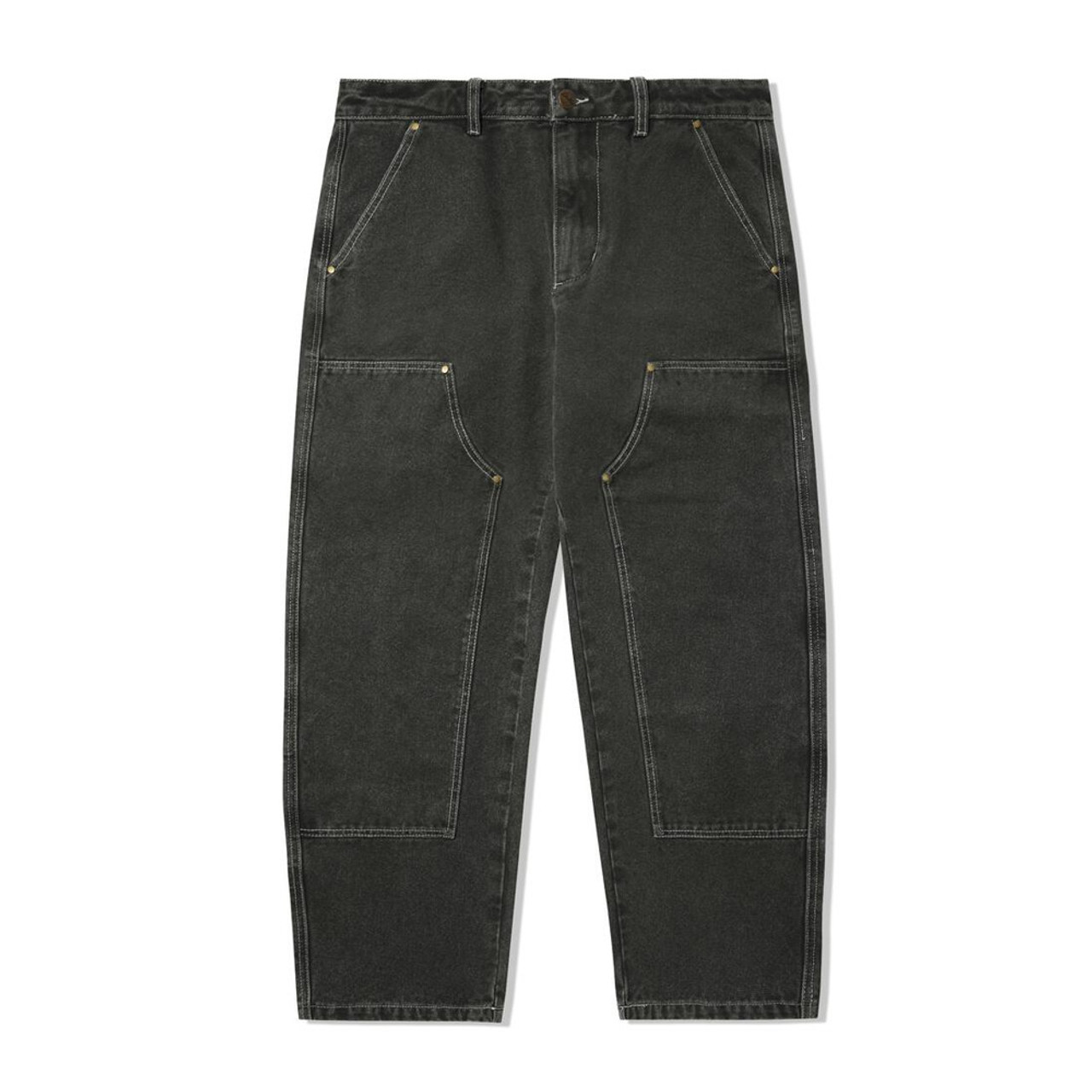BUTTER GOODS Work Double Knee Pants Washed Black