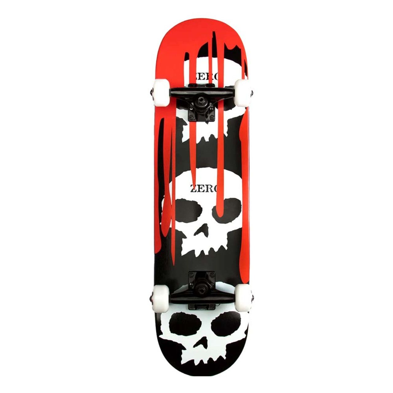 ZERO 3 Skull Blood Complete Mini Skateboard Black/White/Red 8.1