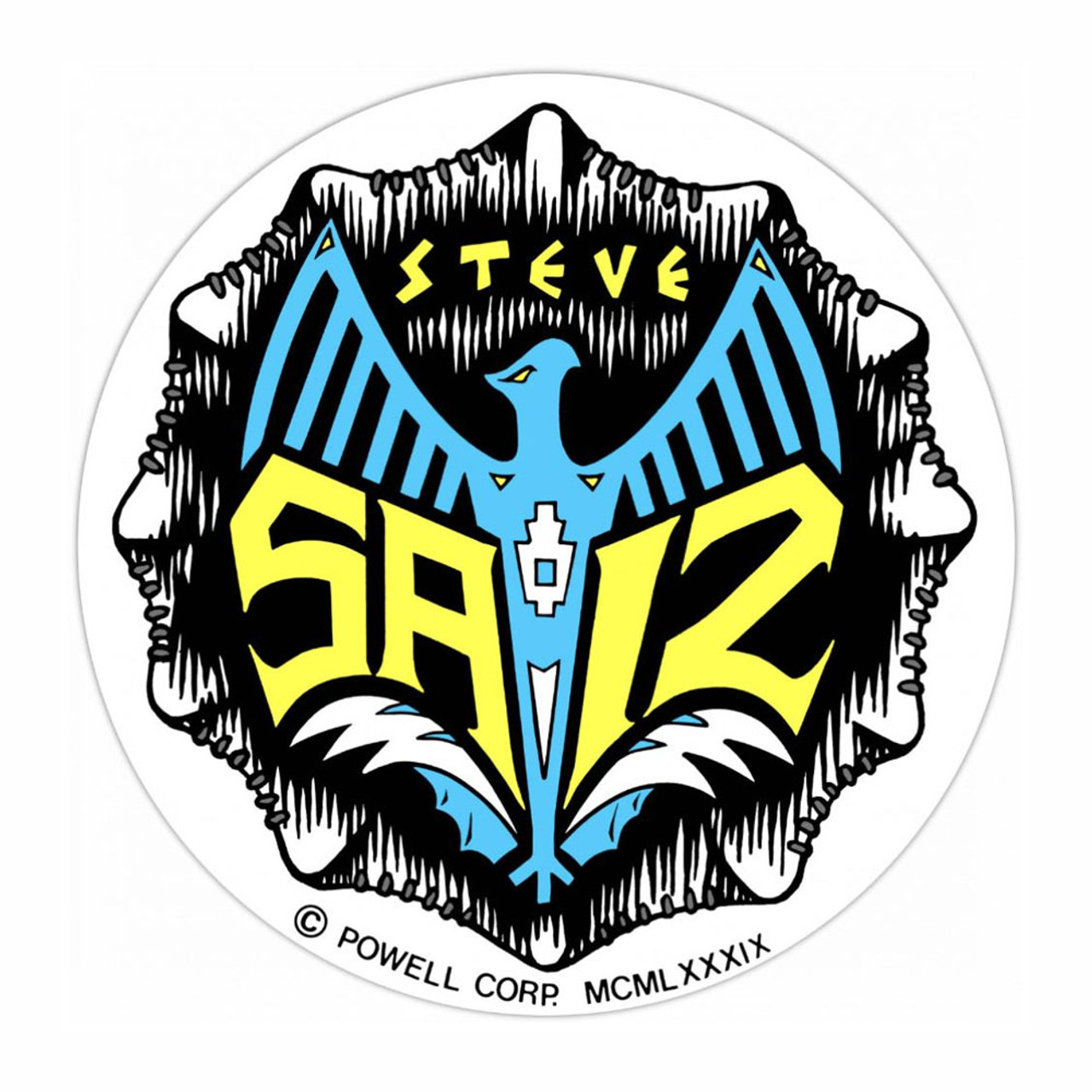 POWELL PERALTA Steve Saiz Sticker 8.5cm