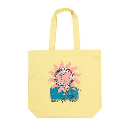 AFENDS Unisex Return To Earth Recycled Tote Bag Butter