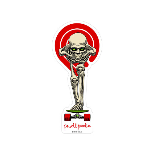 POWELL PERALTA Tucking Skeleton Sticker 9.1cm