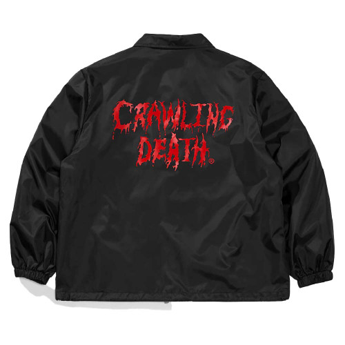 CRAWLING DEATH Cannibal Logo Coaches Jacket Black