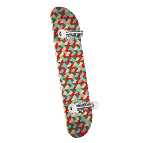 MINI LOGO Pattern Grate Complete Skateboard 7.75