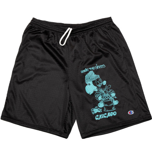 SNACK Seein The Sights Chicago Shorts Black