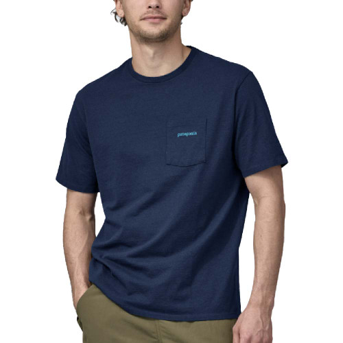 PATAGONIA Line Logo Ridge Pocket Responsibili-Tee Lagom Blue