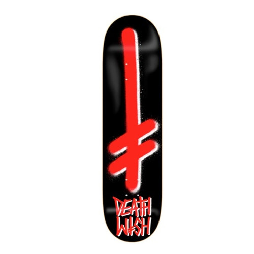DEATHWISH Team OG Gang Logo Black/Red Skateboard Deck 8.25