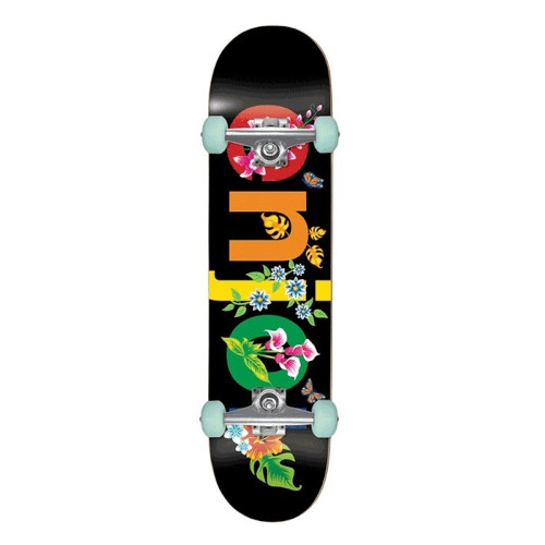 ENJOI Flowers Resin Premium Black Complete Skateboard 8.0