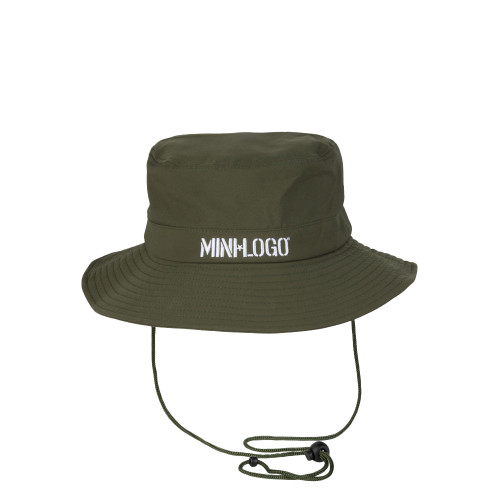 MINI LOGO Boonie Stencil Logo Army Green Hat