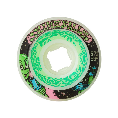 SLIME BALLS Saucers Wheels White 57mm 99A