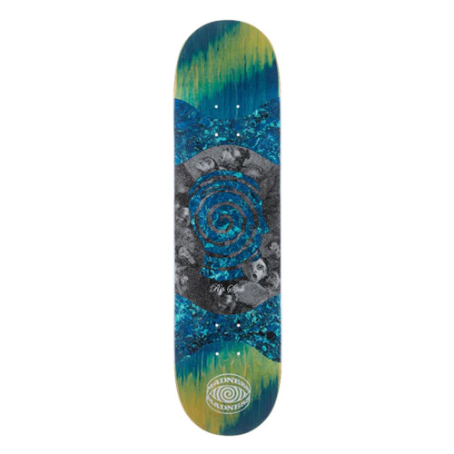 MADNESS Voices R7 Slick Blue Marble/Green Skateboard Deck 8.125