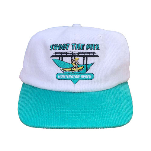 FILTHY FINDS Shoot The Pier Corduroy Hat White/Mint