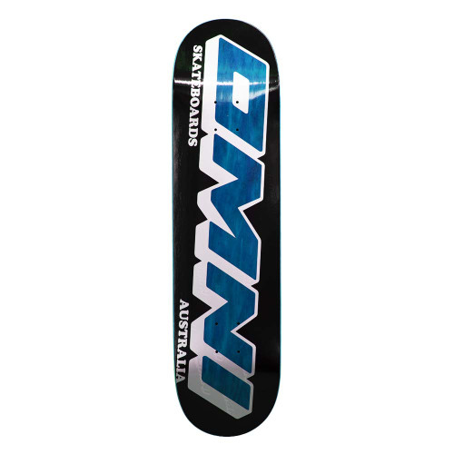 OMNI Team 2 Logo Blue Stain Skateboard Deck 8.25