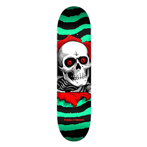 POWELL PERALTA Ripper Black/Mint Skateboard Deck 7.5