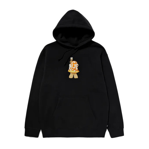 HUF Shroomery Pullover Hood Black