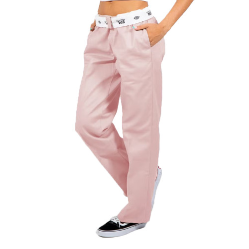 DICKIES FP875 Women's High Rise Tapered Fit Pants Pink