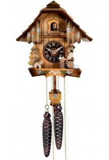 Orologio A Cucù COOCOO CLOCK In Miniatura Scala 1:12 Per Casa Delle Bambole – Legno Noce