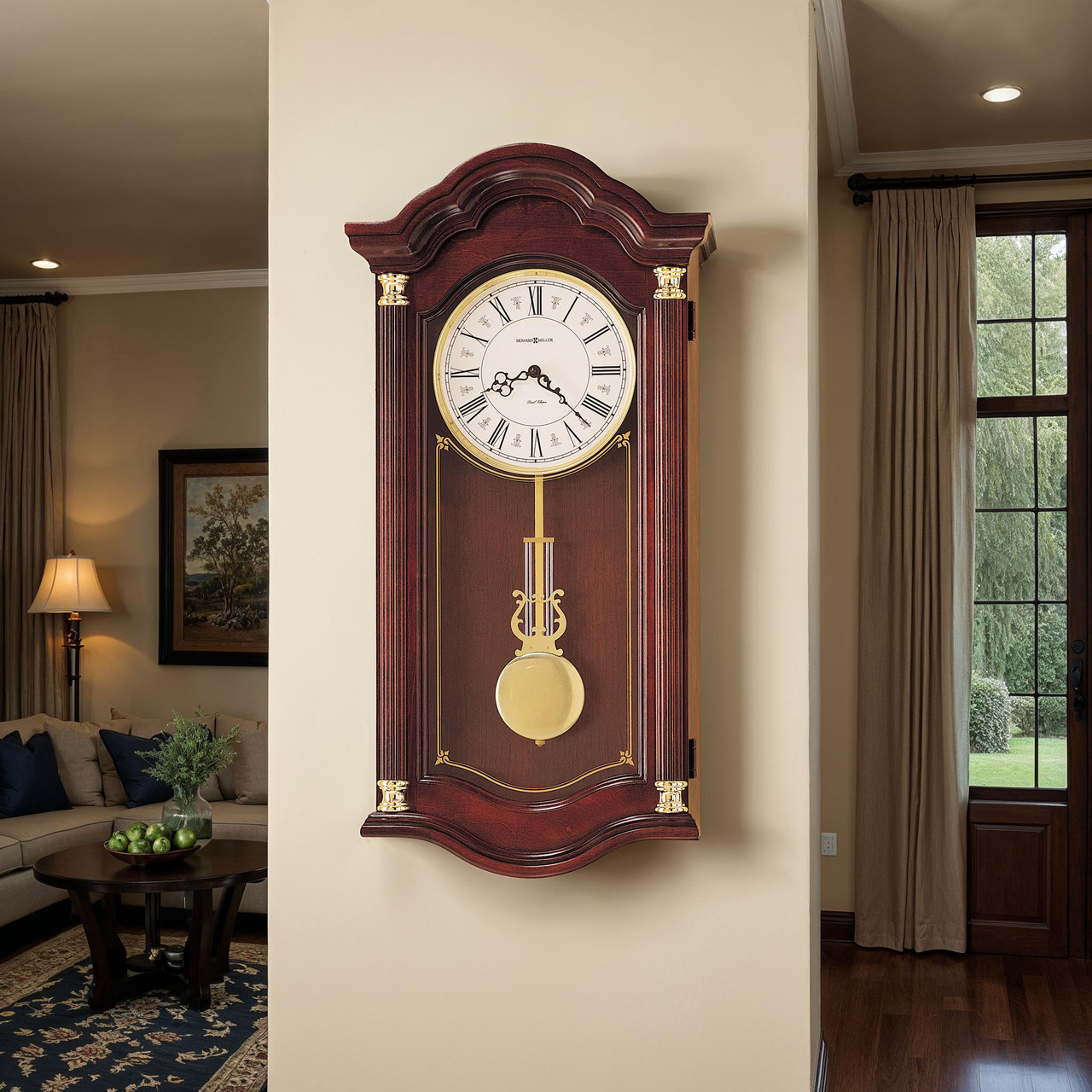 インテリア時計 antique wall clock Chiming Wall Clocks 620-220 Lambourn by Howard Miller