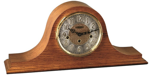 Key-Wound Mantel Clock 21134-N90340 Laurel (Cherry Finish) by Hermle