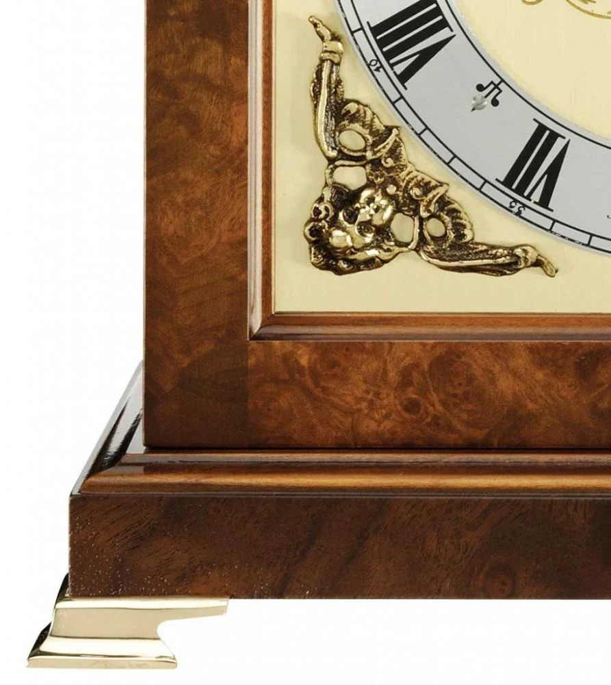 Key-Wound Mantel Clock C4211TCH Georgian Walnut by Comitti